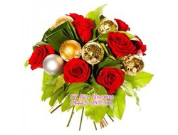 Красный букет на Новый Год