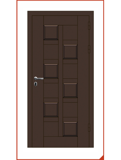 входная дверь. металлическая профильная конструкция (003)