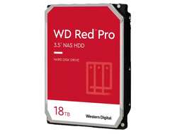 Жесткий диск HDD 18 TB Western Digital WD181KFGX, 3.5", 512 MB, SATA III, Red Pro