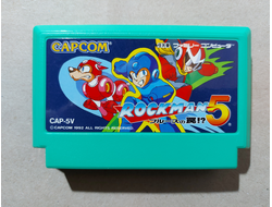 №187 Rock Man 5 - Mega Man 5 для Famicom / Денди (Япония)