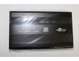 Контейнер для HDD 2.5&#039; SATA USB 2.0 чёрный (гарантия 14 дней)