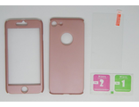 Защитный корпус со стеклом iPhone 7, розовый