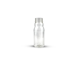 Бутылка ПЭТ прозрачная с крышкой 0,25л с широким горлом 38мм(уп. 150 шт)