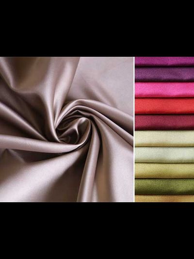 Гладкая с атласным блеском ткань для штор типа сатен, плотная. Много цветов - опт и розница, дешево!