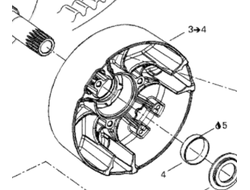 Щека вариатора BRP 417222181 для BRP LYNX/Ski-Doo