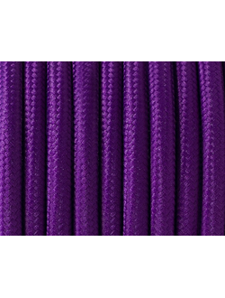 Фиолетовый ретро текстильный провод, фото