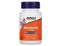 (Now) Melatonin 3 мг - (60 капс)