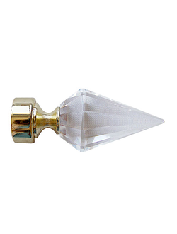 Кристалл 01, парные наконечники на карнизы для штор, 25 мм. Оптом