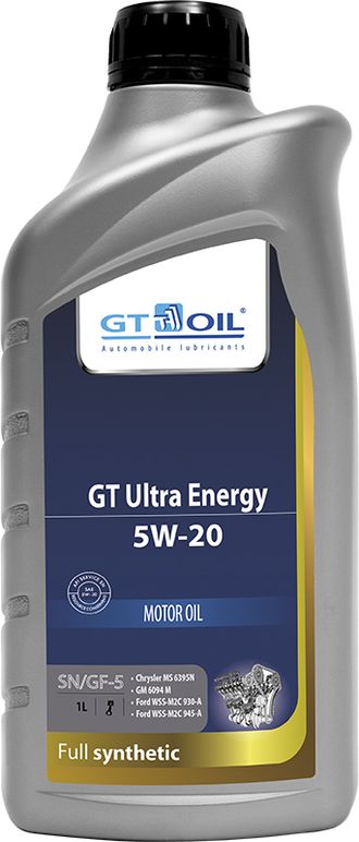 МАСЛО МОТОРНОЕ GT OIL ULTRA ENERGY 5W-20 1л