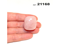 Розовый кварц натуральный (галтовка) арт.21168: 28,0г - 27*24*22мм