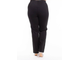 Утепленные брюки для женщин с полными ножками арт. 802-4 (Цвет черный в тонкую полоску) Размеры 54-78