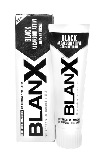 Отбеливающая зубная паста Black Charcoal, BlanX, 75 мл.