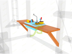 Дополнительный столик Igragrad с детской игровой кухней