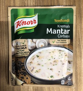 Крем-суп сухой грибной (Kremalı Mantar Çorbası), 74 гр., Knorr, Турция