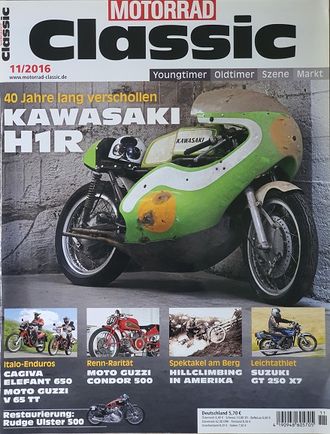 Motorrad Сlassic Magazine November 2016 Иностранные журналы Moto Sport Bike в Москве, Intpressshop