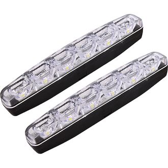 Светодиодные дневные ходовые огни " LED", 12В/4Вт, AUTOSTANDART Светодиодные дневные ходовые огни " LED", 12В/4Вт, AUTOSTANDART