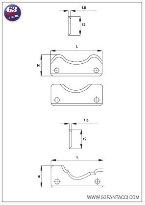 Твердосплавный нож G3Fantacci 0550 для профильных фрез по дереву Твердосплавный нож G3Fantacci 0550 для профильных фрез по дереву