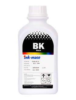 Чернила Ink-Mate черные Black для принтеров Epson L100, L110, L120, L200, L210, L300, L350, L355, L550, L555, L800, L805, L1300, L1800, ET-4550, ET-4500, ET-2550, ET-2500 водорастворимые 500мл