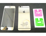 Защитная пленка-стекло для iPhone 6 (2 в 1), серебристая