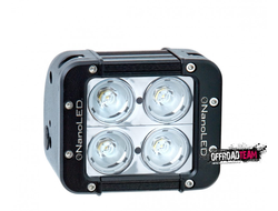 Фара светодиодная NANOLED 40W 4 LED CREE X-ML в два ряда узкий луч  (дальний) (116*100*93 мм) (NL-2040D)