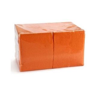 Салфетки 24*24 (400шт) оранжевые