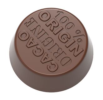 CW1625 Поликарбонатная форма для конфет 100% Cacao Origine Chocolate World, 1 шт