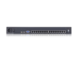 Переключатель Kinan KVM 16-портовый высокой плотности по кабелю Cat 5, USB с каскадированием до 512 серверов с разъемами PS/2, USB, VGA; OSD меню, DDC2B, 2048x1536 до 20 м, 1600x1200 до 50 м, 1280x1024 до 100 м, 1024x768 до 150 м (KC2116)