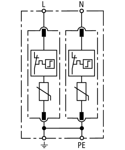 952200 УЗИП класса II DEHNguard M DG M TN 275 для однофазных систем TN