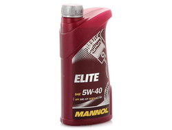 08017 Масло моторное MANNOL Elite SAE 5W40 синтетическое, 1 л.