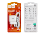 6931474783905	СЗУ Hoco C106A, 1USB, 2.1A, + кабель MicroUSB, 1м (white)