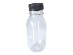 Бутылка ПЭТ 250 мл. прозрачная с крышкой (100шт.)