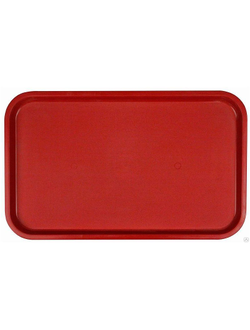 Поднос столовый из полипропилена 530x330 мм красный