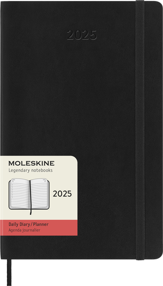 Ежедневник Moleskine Classic Soft (мягкая обложка), 2025, Large, черный