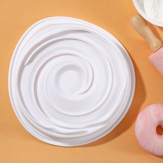 Форма для выпечки и муссовых десертов KONFINETTA «Круговорот», 20×5 см, цвет белый