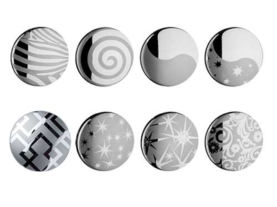 "Круг с рисунком", 45 мм. Серия "Алди"