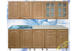 Набор корпусной мебели для кухни 23
Корпус: ЛДСП, фасады: МДФ. Размер: 2м.
(В цену не входит стоимость мойки)