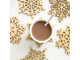 деревянная, снежинка, для чашки, для кофе, подставка, snowflake,  декор, украшение, снег, красота