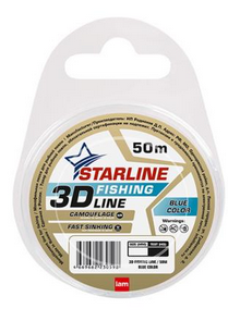 Леска STARLINE 3D Line Pixer  50м  d-0,12мм, (blue)