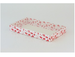 Коробка на 5 печений с прозрачной крышкой (25*15*3 см)