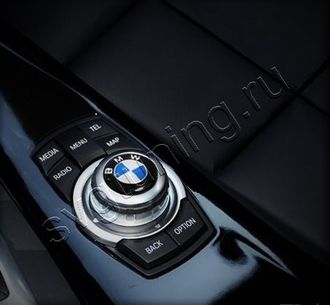 Наклейка с логотипом BMW Classic на джойстик мультимедиа для BMW X6 E71