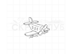 Штамп с игрушкой для мальчика самолетик