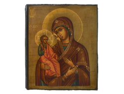 Тихвинская Богородица. Рукописная икона.
