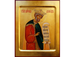 Давид III Возобновитель, царь Иверии и Абхазии. Рукописная икона.