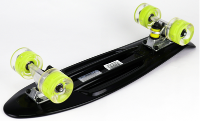 Мини круизер черный LED колеса