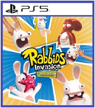 Rabbids Invasion Gold Edition (цифр версия PS5 напрокат) RUS 1-2 игрока