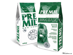 Premil Basic Maxiline Премил корм для собак премиум класса, с говядиной 15 кг