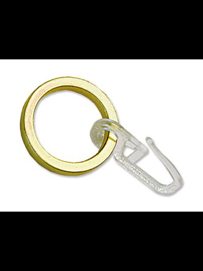 Кольцо плоское с крючком, 16 мм