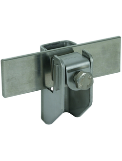 277230 Держатель плоского проводника с зажимом (расстояние до стены 11мм) St/tZn