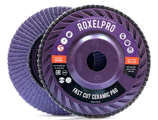 Лепестковый круг RoxelPro ROXPRO FAST CUT 125x22мм, Trimmable, керамика, конический