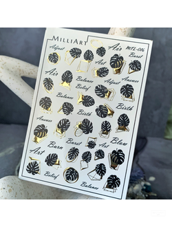 Слайдер-дизайн MilliArt Nails Металл MTL-016